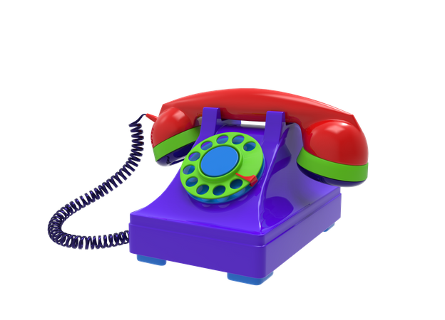 Telefon  3D Icon