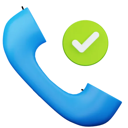 Telefonanruf genehmigen  3D Icon