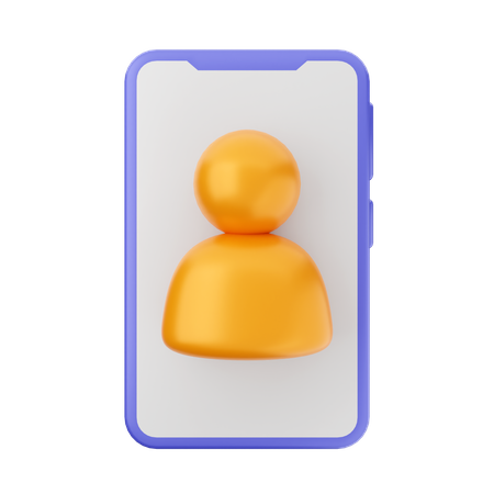 Telefonbenutzer  3D Icon