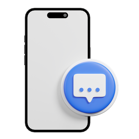 Telefon-Chat  3D Icon