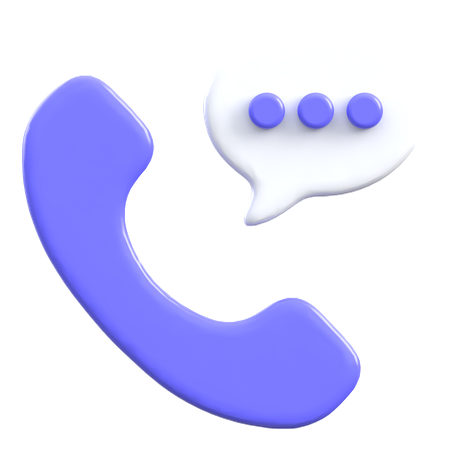 Telefon-Chat  3D Icon