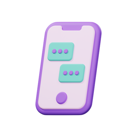 Telefon-Chat  3D Icon