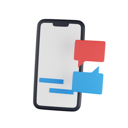 Telefon-Chat  3D Icon