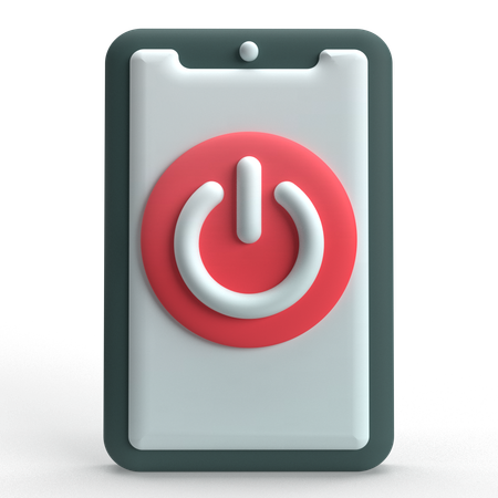 Einschalttaste des Telefons  3D Icon