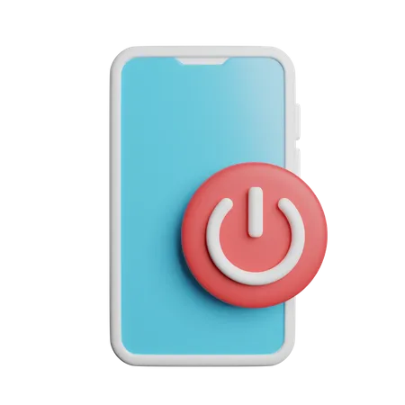 Einschalttaste des Telefons  3D Icon
