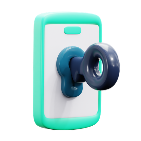 Telefon entsperren  3D Icon