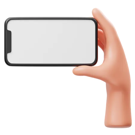Halten telefon hand geste  3D Icon