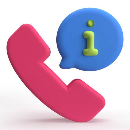 Telefonische Auskunft  3D Icon