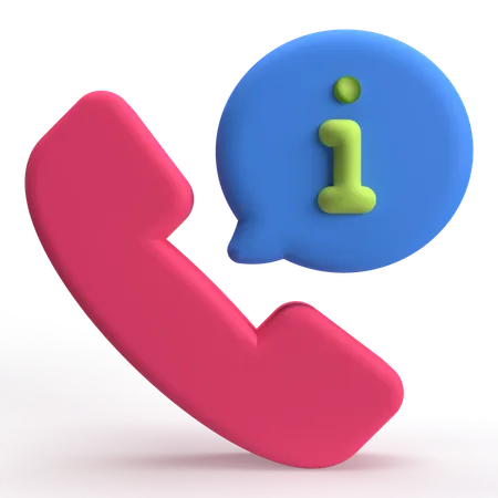 Telefonische Auskunft  3D Icon