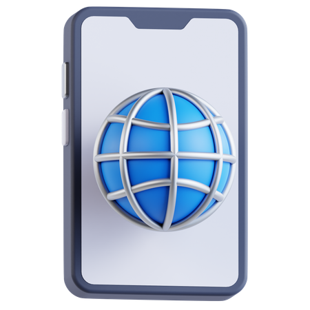 Telefon Internet  3D Icon