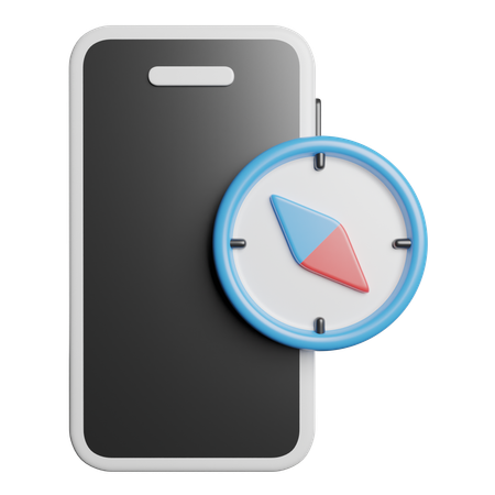 Telefon Kompass  3D Icon