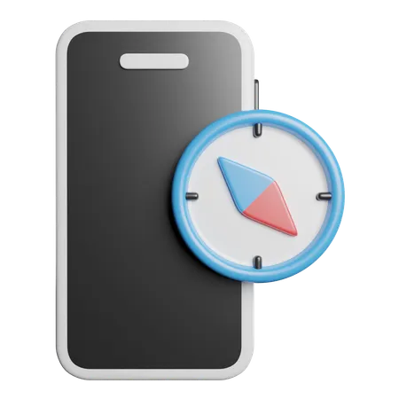 Telefon Kompass  3D Icon