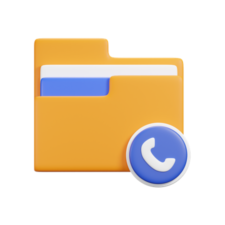 Telefonordner  3D Icon