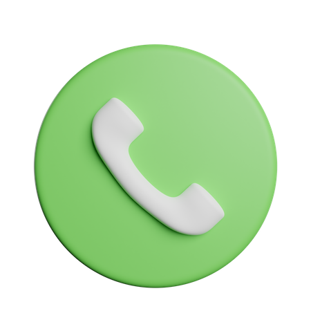 Telefon anruf zeichen  3D Icon