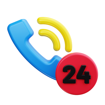 Telefon-Support  3D Icon