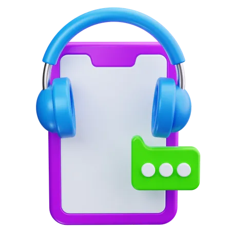 Telefon-Support  3D Icon