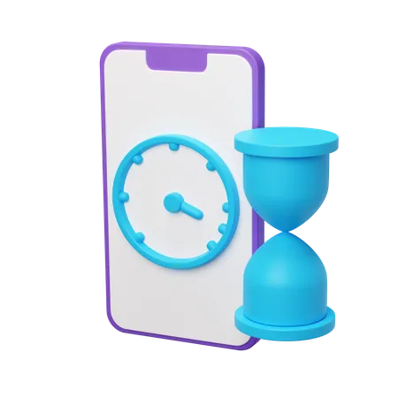 Telefon warten  3D Icon