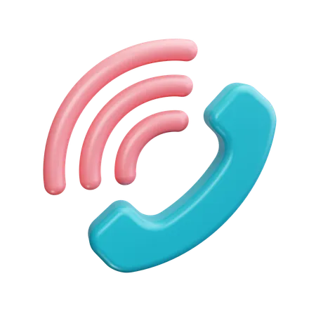 Telefonanruf klingelt  3D Icon