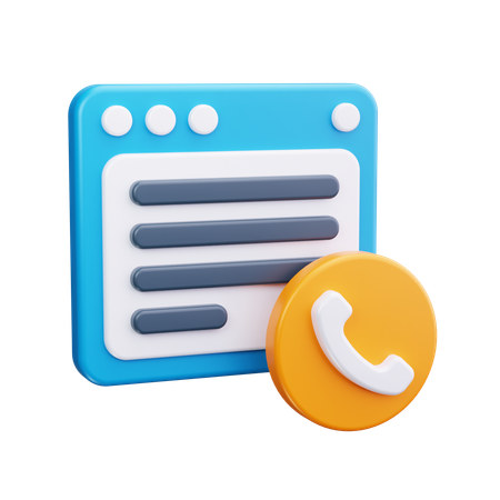 Telefonata  3D Icon