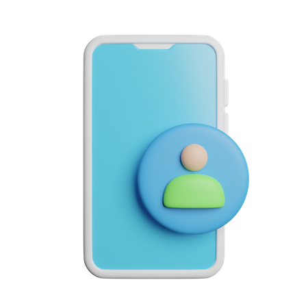 Telefonbenutzer  3D Icon