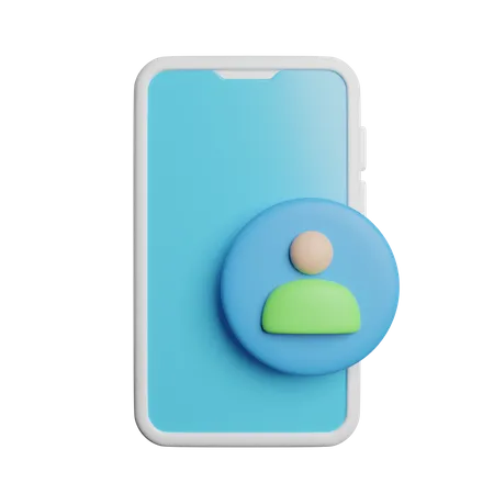 Telefonbenutzer  3D Icon