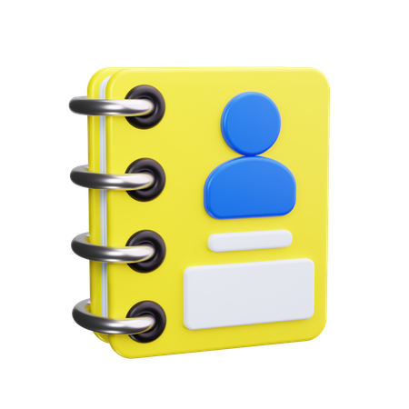 Telefonbuch  3D Icon