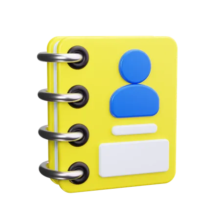 Telefonbuch  3D Icon