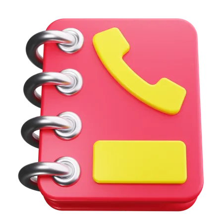 Telefonbuch  3D Icon