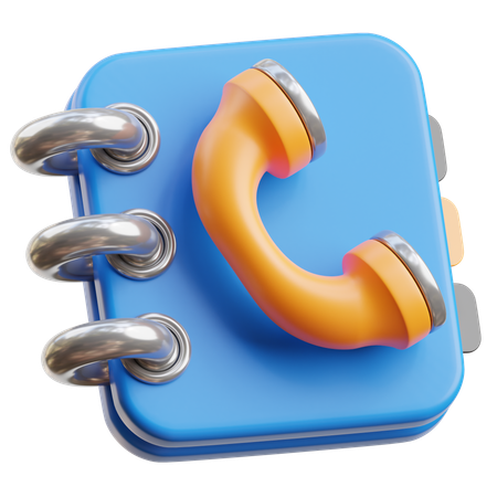 Telefonbuch  3D Icon