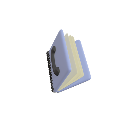 Telefonbuch  3D Icon