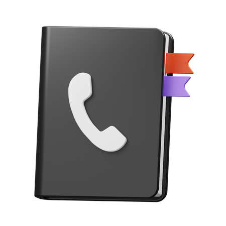 Telefonbuch  3D Icon