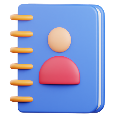 Telefonbuch  3D Icon