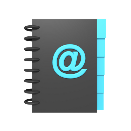 Telefonbuch  3D Icon
