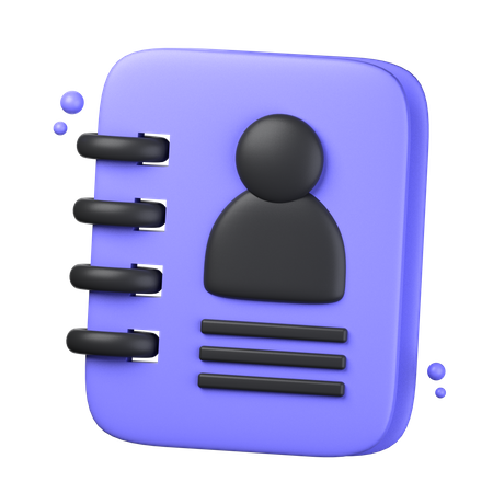 Telefonbuch  3D Icon