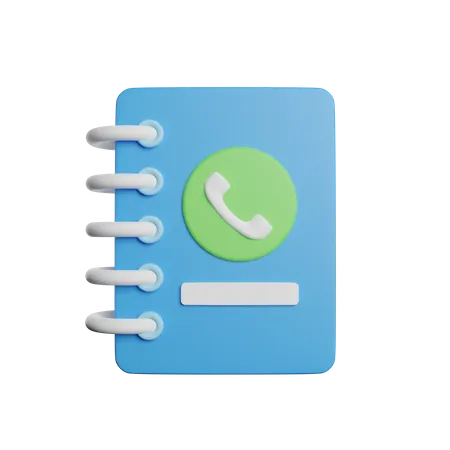 Telefonbuch  3D Icon