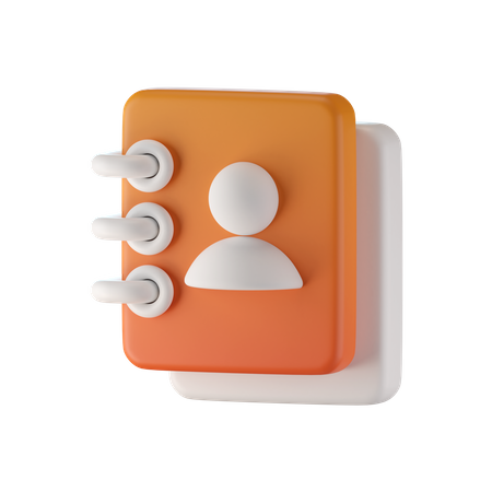 Telefonbuch  3D Icon