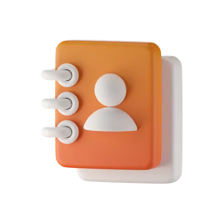 Telefonbuch  3D Icon