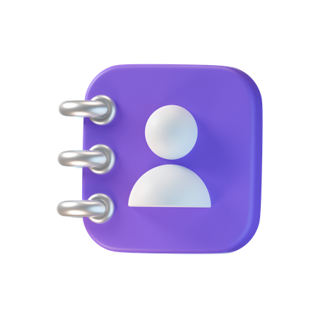 Telefonbuch  3D Icon