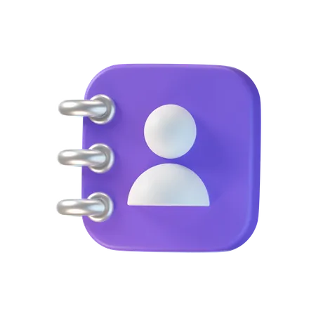 Telefonbuch  3D Icon