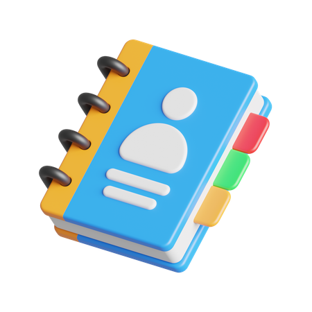 Telefonbuch  3D Icon