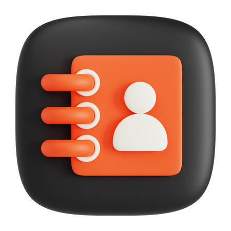 Telefonbuch  3D Icon