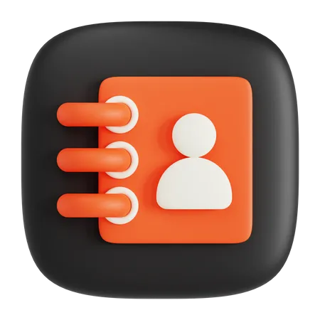 Telefonbuch  3D Icon