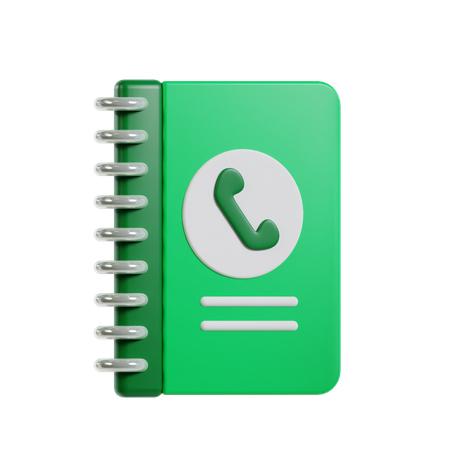 Telefonbuch  3D Icon