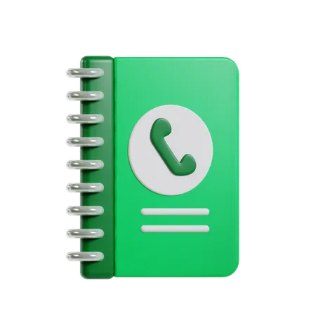 Telefonbuch  3D Icon