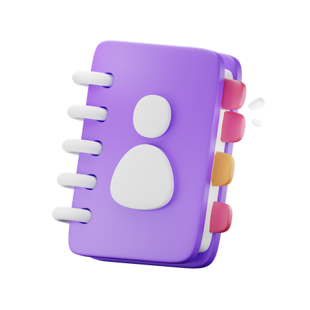 Telefonbuch  3D Icon
