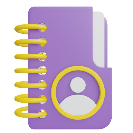 Telefonbuch  3D Icon