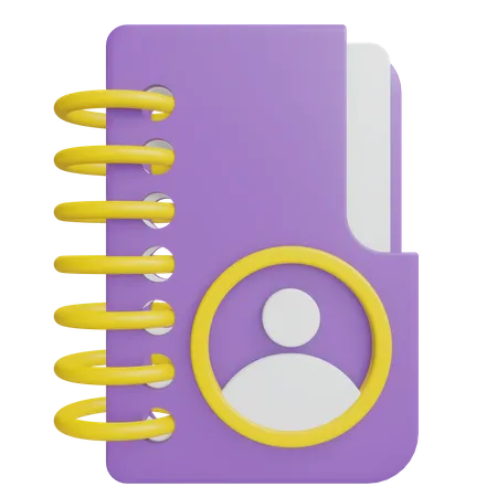 Telefonbuch  3D Icon