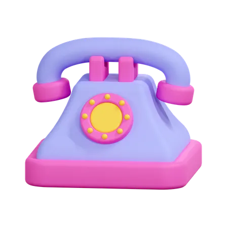 Telefone  3D Icon