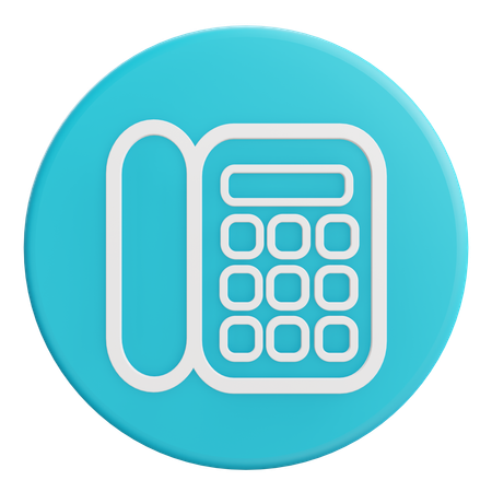 Telefone  3D Icon