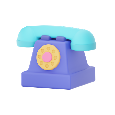 Telefone  3D Icon